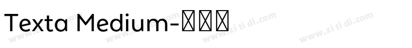 Texta Medium字体转换